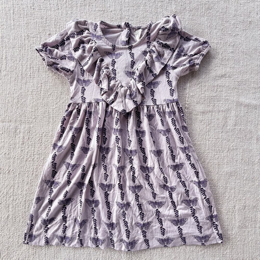 Kate Quinn Purple Ruffled Butterfly Dress GUC 5